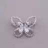 🏷️️ Брошка метелик Фіаніт (родій) F-84535