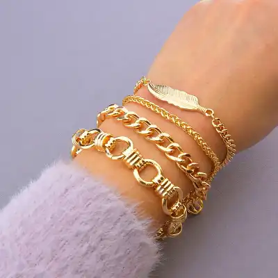 🏷️️ Браслет з карабіном Fashion 19 см F-85887