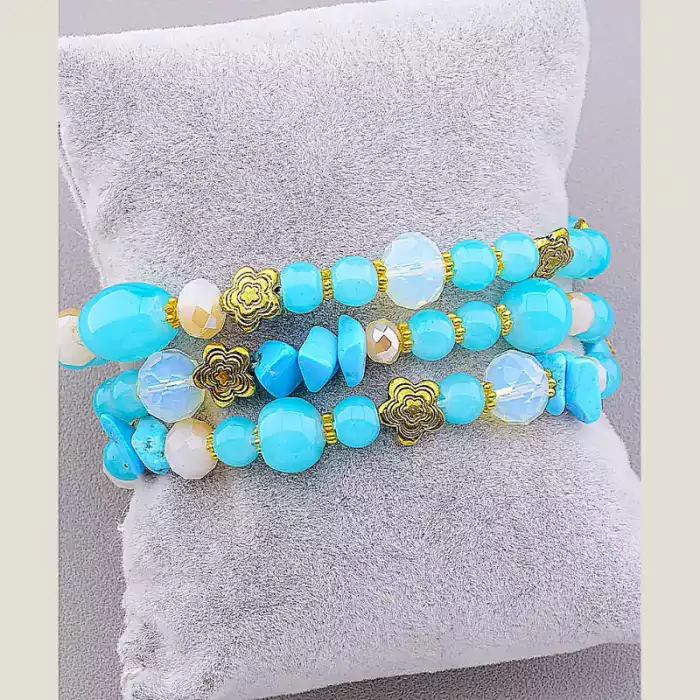 🏷️️ Браслет без застібки Чеський кришталь 18 см ss_18502