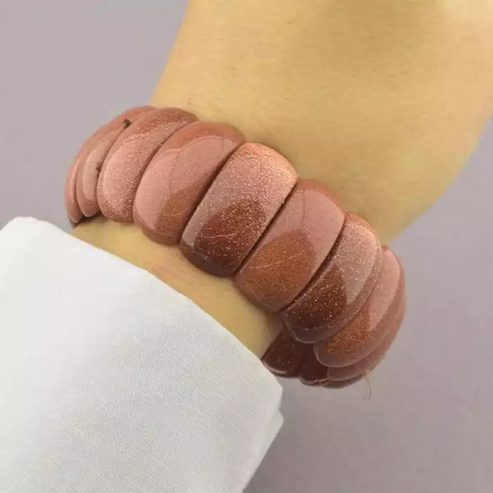 🏷️️ Браслет резинка Золотий Пісок 20 см ss_67737