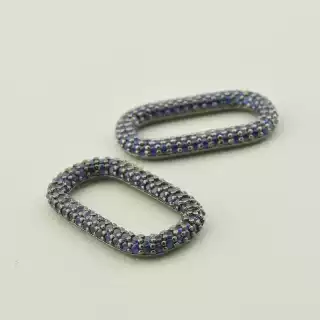 Вставка Фіаніт 25х14 (хром)