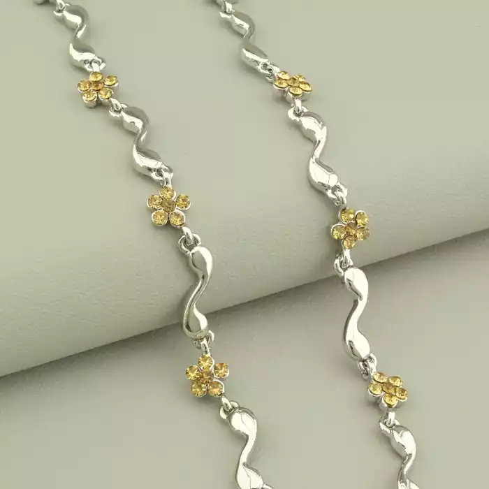 🏷️️ Підвіска+Сережки Фіаніт 43 см. ss_104204