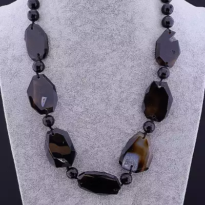 🏷️️ Намисто Агат 65 см F-80763