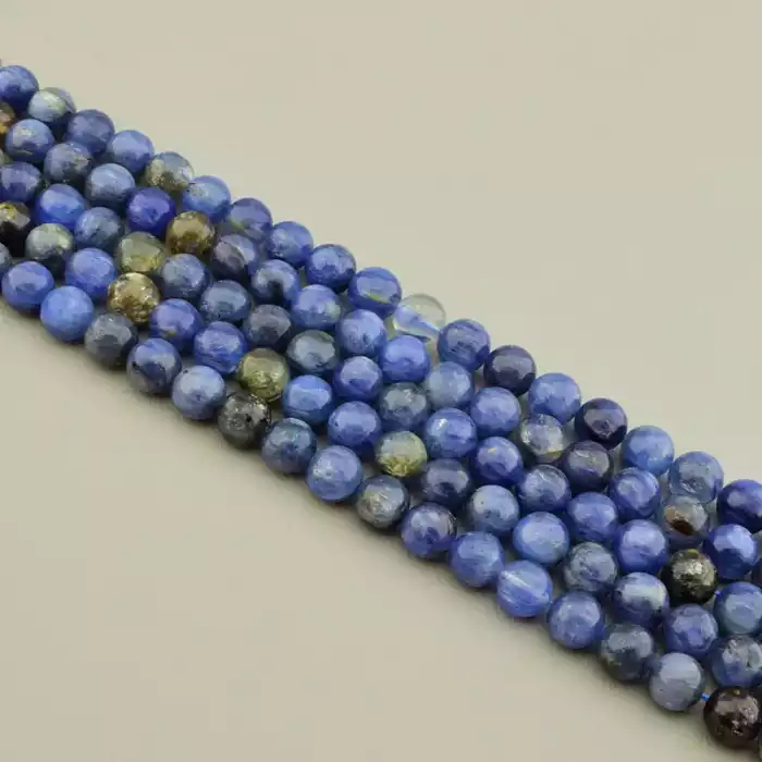 🏷️️ Намистини Кіаніт 38 см 9.5 мм. (без застібки) F-106137