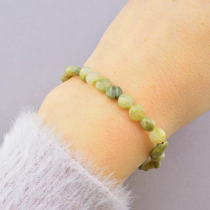 🏷️️ Браслет резинка Агат 19 см ss_71008