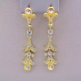 Сережки пусети Fashion Сrystal