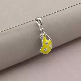 Кулон дівчина в сукні Xuping Фіаніт (родій)