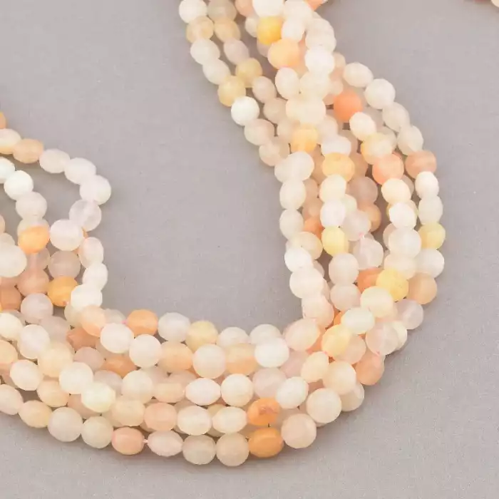🏷️️ Намистини Сердолік 37 см на нитці (натуральне каміння, без застібки) ss_76321