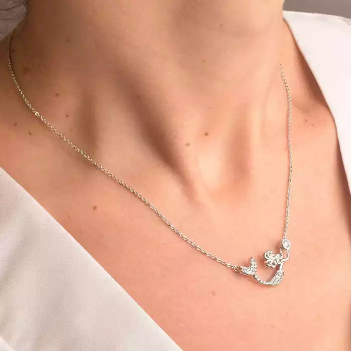 🏷️️ Підвіска Xuping Фіаніт 41 см (родій) ss_86243