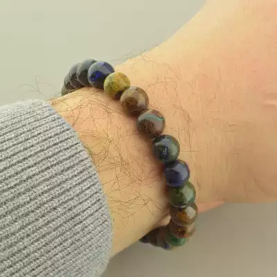 🏷️️ Браслет резинка Туркіз 21 см. F-101717