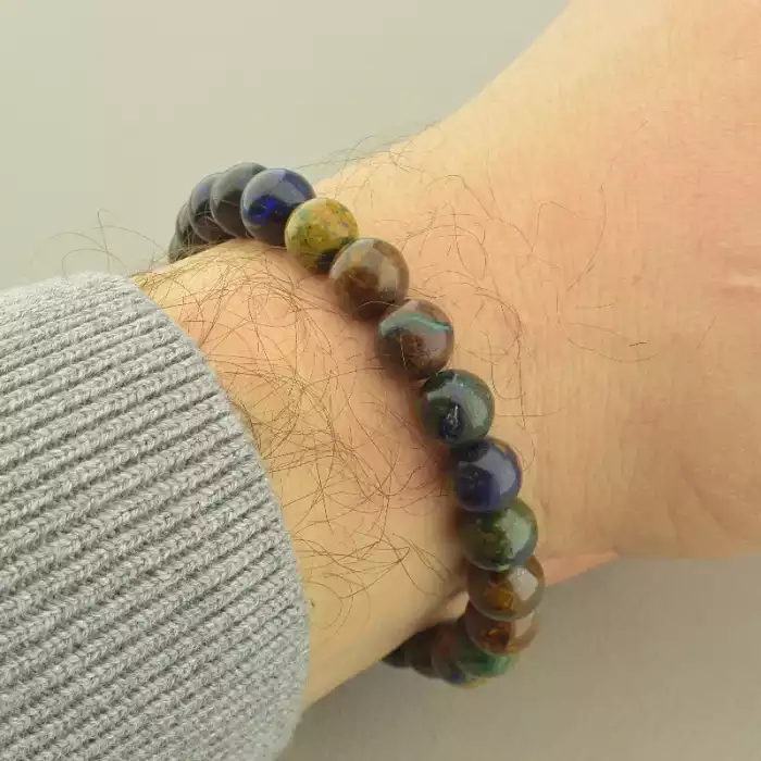 🏷️️ Браслет резинка Туркіз 21 см. ss_101717