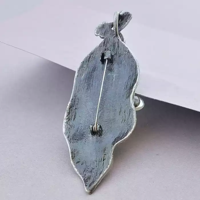 🏷️️ Брошка-кулон листок Майорка ss_86955