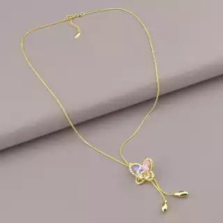 Підвіска Xuping Фіаніт 51 см (позолота 18к)