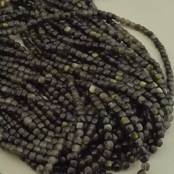 🏷️️ Нитка Обсидіан 39 см. (без застібки) ss_102519