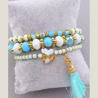 Браслет без застібки Чеський кришталь 18 см