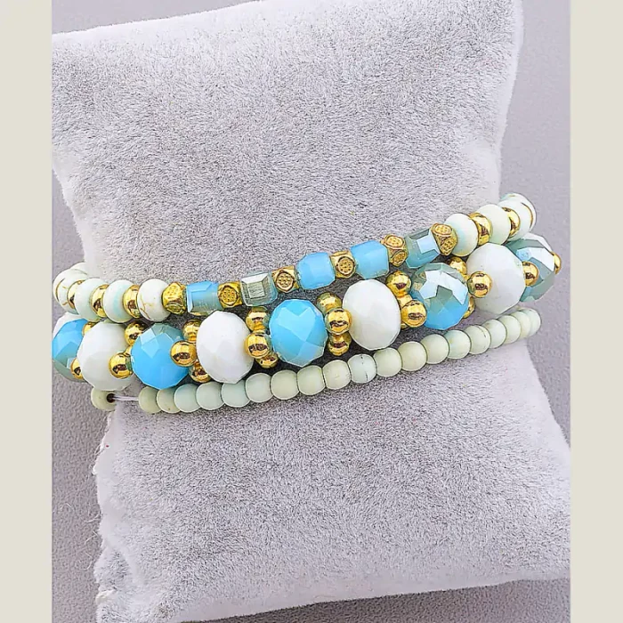 🏷️️ Браслет без застібки Чеський кришталь 18 см ss_18503