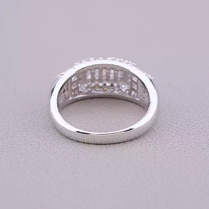 🏷️️ Каблучка Xuping Фіаніт (родій) ss_56236