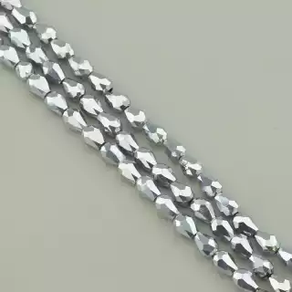 Намистини Чеський кришталь 50 см. (без застібки) на нитці з гранями