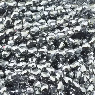 🏷️️ Намистини Чеський кришталь 50 см. (без застібки) на нитці з гранями F-96124