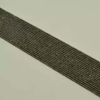 Намистини Обсидіан 39 см. 2,5 мм. на нитці (натуральне каміння, без застібки)