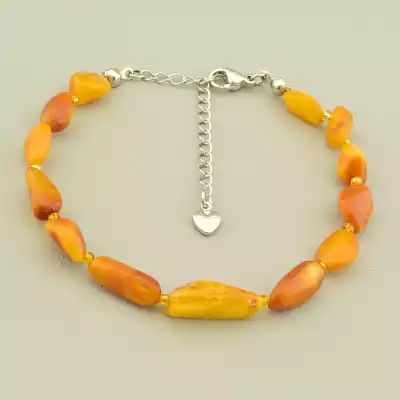 Браслет на карабіні Янтар 18 см