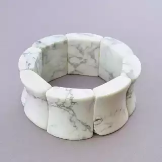 Браслет резинка Кахолонг 19 см.