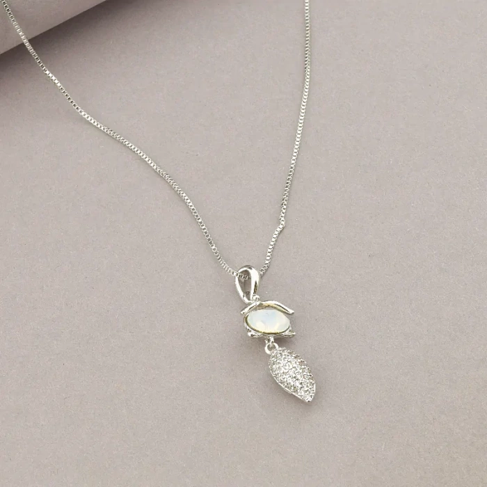 🏷️️ Підвіска Xuping Swarovski 40 см (родій) ss_72735