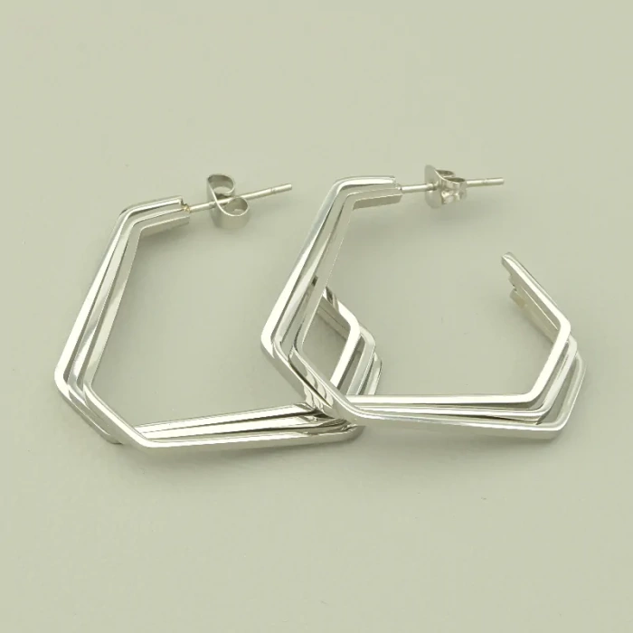 Сережки Stainless Steel (родій) ss_100270 ss_100270