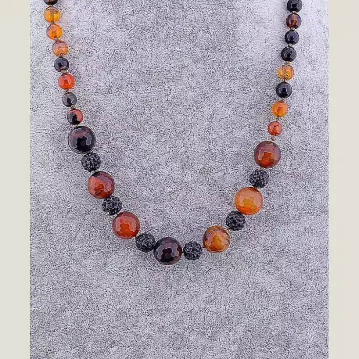 🏷️️ Намисто Сердолік 58 см ss_15785