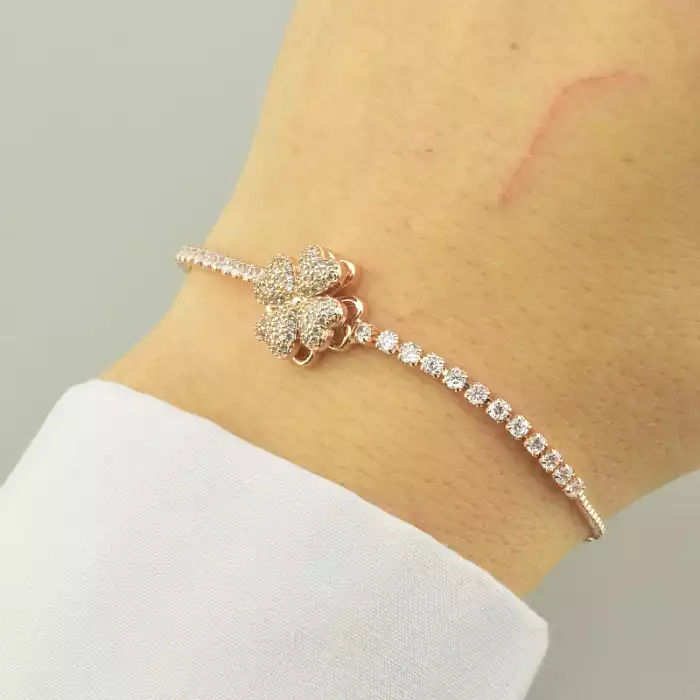 🏷️️ Браслет регульований Saiya Фіаніт 17 см. (позолота 18к рожева) ss_93369