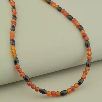 🏷️️ Намисто Сердолік, Агат 39 см. F-101618