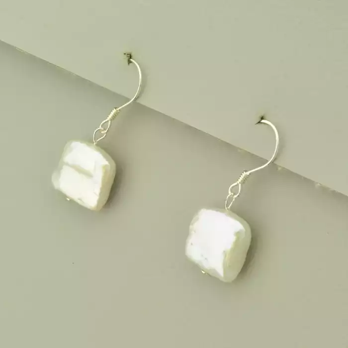 🏷️️ Сережки петля Перли (срібло 925 проба) ss_102118