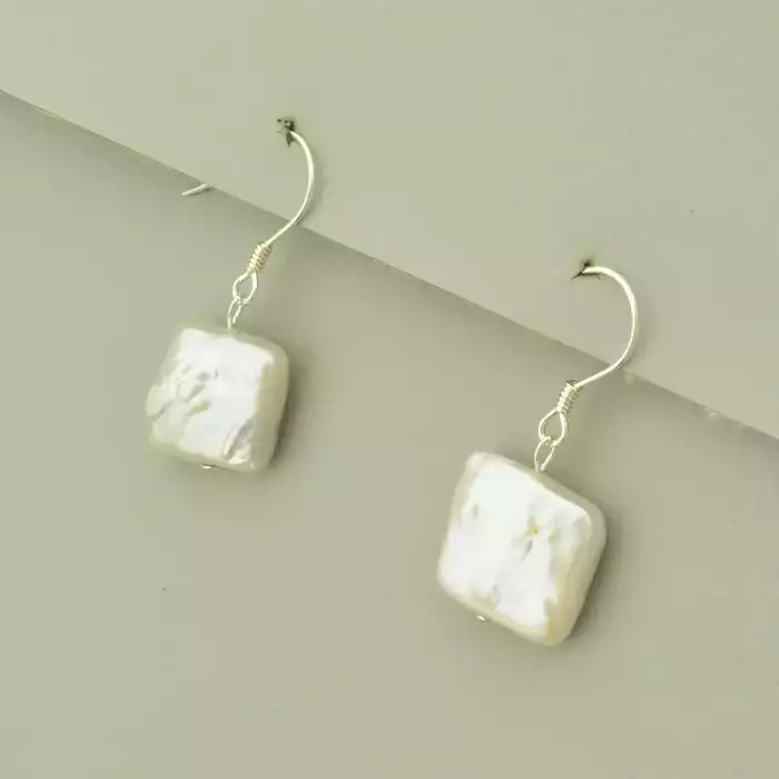 🏷️️ Сережки петля Перли (срібло 925 проба) ss_102118