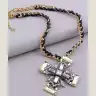 🏷️️ Підвіска хрест Сrystal 47 см FJ F-18204