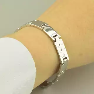 Браслет складний Xuping 18,5 см. (родій)