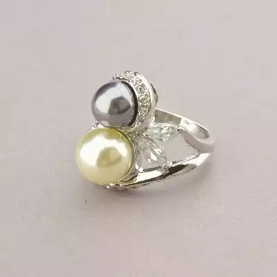 🏷️️ Набір Підвіска + Каблучка + Сережки Winniana Фіаніт 45 см. (родій) F-88603