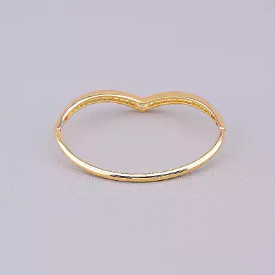 🏷️️ Браслет шарнірний Xuping Фіаніт 17 см (позолота/родій) F-68710