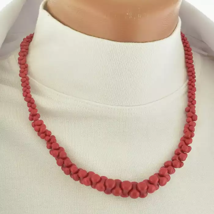 🏷️️ Намисто з коралом (червоне), 45 см ss_104515
