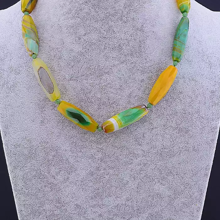 🏷️️ Намисто Агат 52 см ss_80230