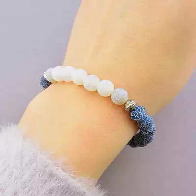 🏷️️ Браслет резинка Агат 18 см F-80867