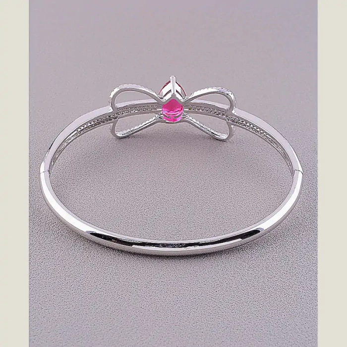 🏷️️ Браслет шарнірний Xuping Фіаніт 17 см (родій) ss_58880