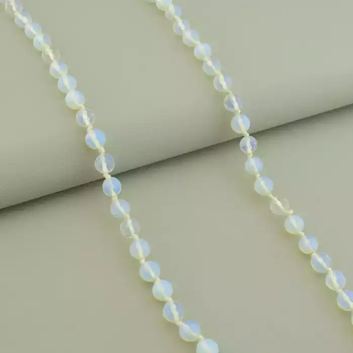 🏷️️ Намисто Місячний камінь 128 см. ss_98131