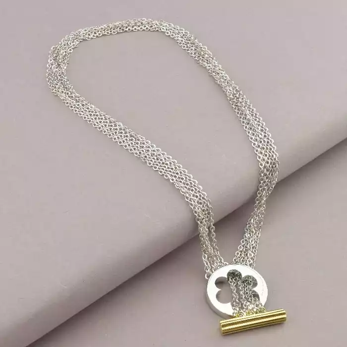 🏷️️ Підвіска петля Winniana 42 см (родій) F-106139