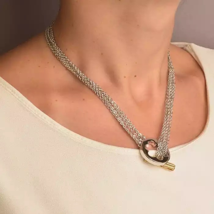 🏷️️ Підвіска петля Winniana 42 см (родій) F-106139