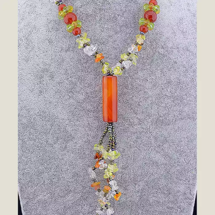 🏷️️ Намисто Сердолік 70 см ss_11077