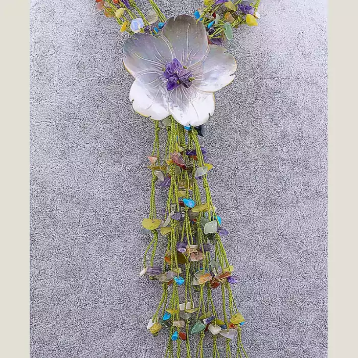 🏷️️ Намисто петля Самоцвіти 50 см ss_106449