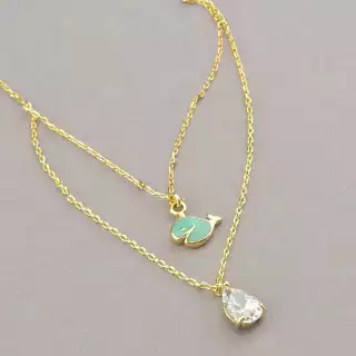 Підвіска Xuping Фіаніт (позолота 18к)