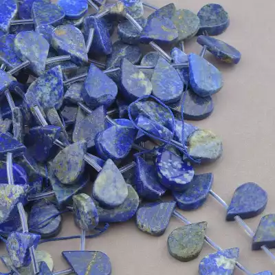 🏷️️ Намистини Лазурит 42 см на нитці (натуральне каміння, без застібки) F-83294