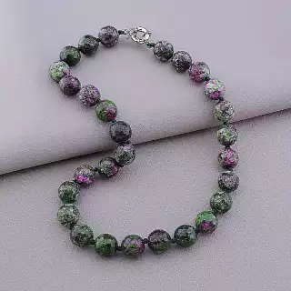 Намисто цоізит 47 см