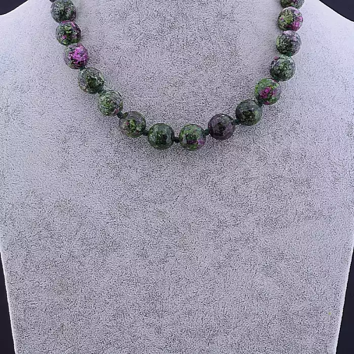 🏷️️ Намисто цоізит 47 см ss_83861